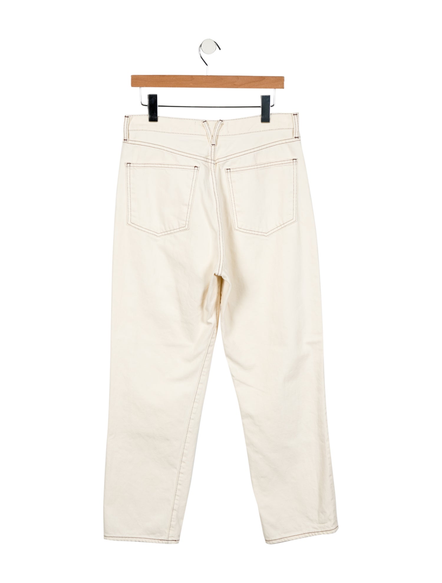 Veronica Beard High-Rise Straight Leg Jeans